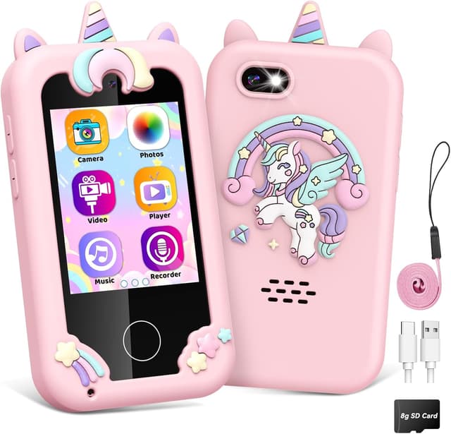 Imagen de Grriopi Kids Phone pink toy phone for ages 3–12 en OfertitasTOP