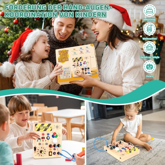 Thumbnail 5 de Konijiwa Montessori Busy Board Lernspielzeug