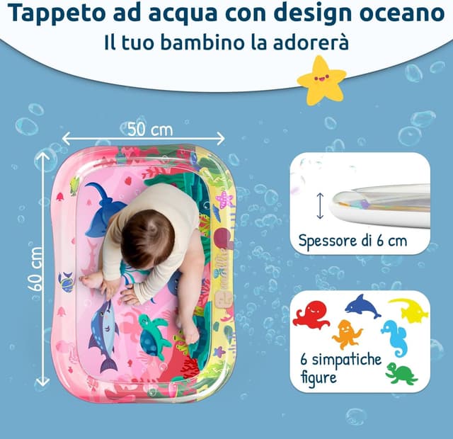 Thumbnail 1 de Mallie Tappeto Acqua Neonati Tummy Time 1 pezzo