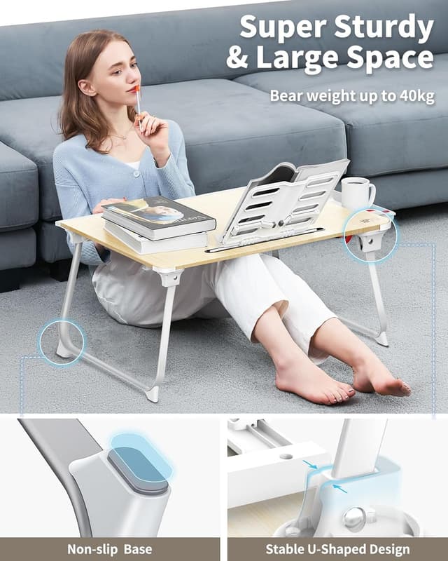 Detalle 2 de SAIJI Laptop Tablett Bett Tisch XXL