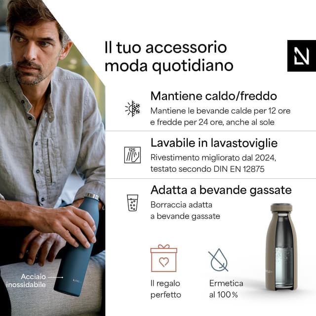 Detalle de LARS NYSØM borraccia termica 1500 ml