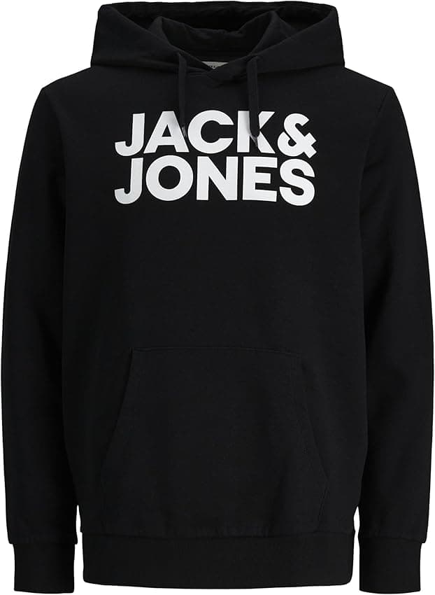 Thumbnail 1 de Jack & Jones Jjecorp Logo Sweat Hood - Capucha Negra 🖤 XXL