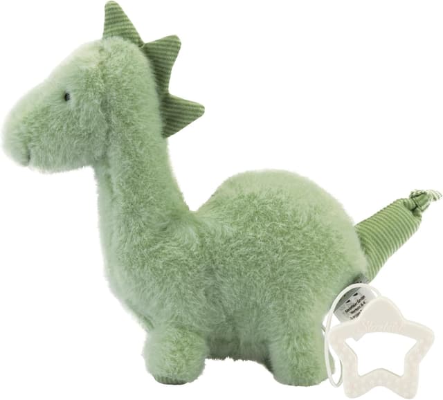 Detalle 2 de Sterntaler Spieluhr M Dino Rexi – waschbares Baby-Kuscheltier mit herausnehmbarer Spieluhr, pudergrün