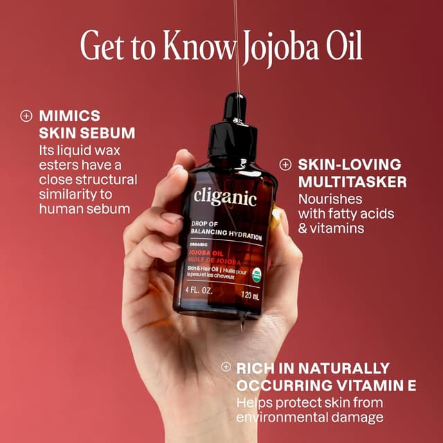Thumbnail 3 de Cliganic Organic Jojoba Oil 16 oz