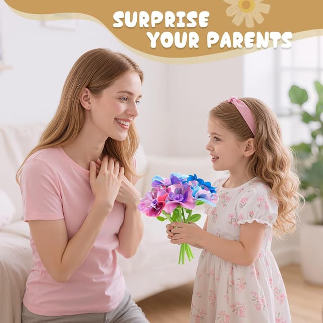 Thumbnail 5 de Scvcid DIY Art Flower Toys Fabric Bouquet Kit