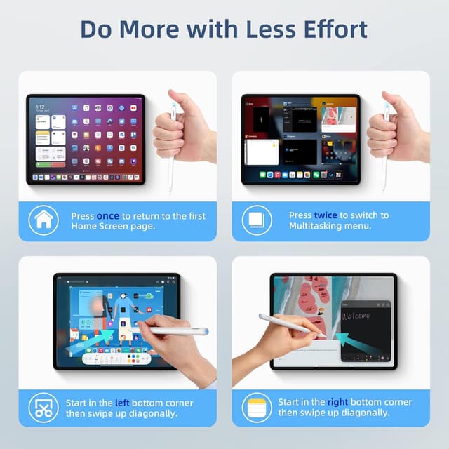 Detalle 2 de Metapen Metapen A14 wireless charging stylus pencil for iPad Pro/Air/Mini (2018–2023) compatible with Pencil 2nd Gen