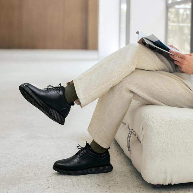 Detalle 1 de Bruno Marc MaxFlex Wingtip Dress Sneakers 👞