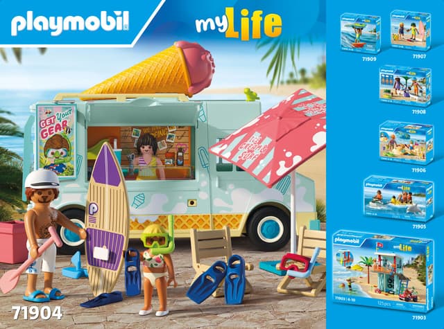 Thumbnail 2 de Playmobil Camión de helados con tienda de surf 🚂