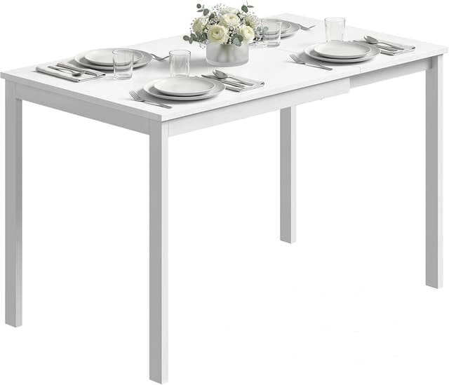 Detalle de HOMCOM Table à manger extensible 80-120 cm