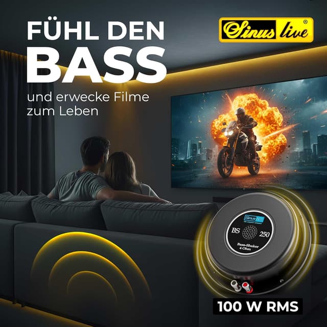 Detalle 2 de Reckhorn Haut-Parleur excitateur 200 W Sinustec St-BS 250 4 Ω