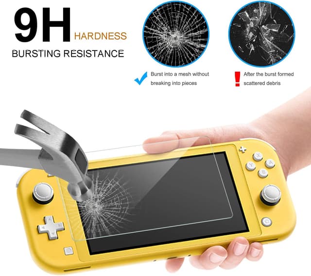 Thumbnail 6 de YUANHOT Tasche & Schutzhülle-Set für Nintendo Switch Lite (4-in-1 mit TPU-Hülle, Display-Schutzfolie & Griffkappen) – Grün