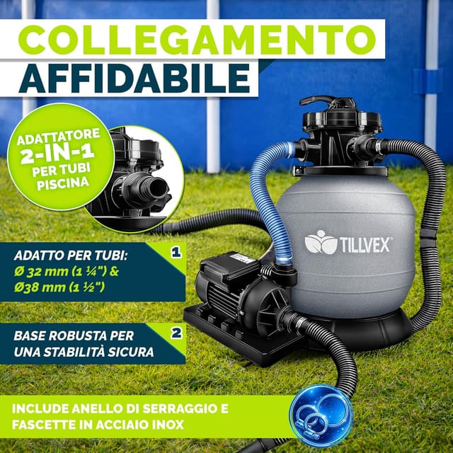 Thumbnail 6 de Tillvex Pompa Filtro Piscina 7900 L/h