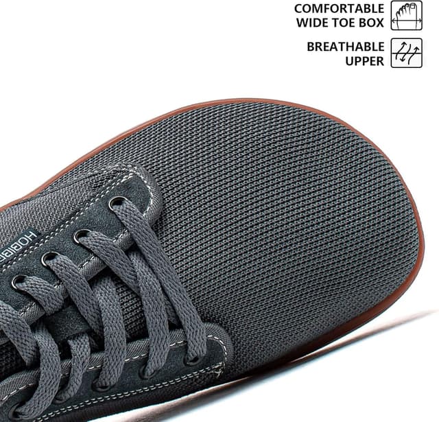 Detalle 2 de HOBIBEAR unisex wide barefoot minimalist shoes for outdoor trail walking