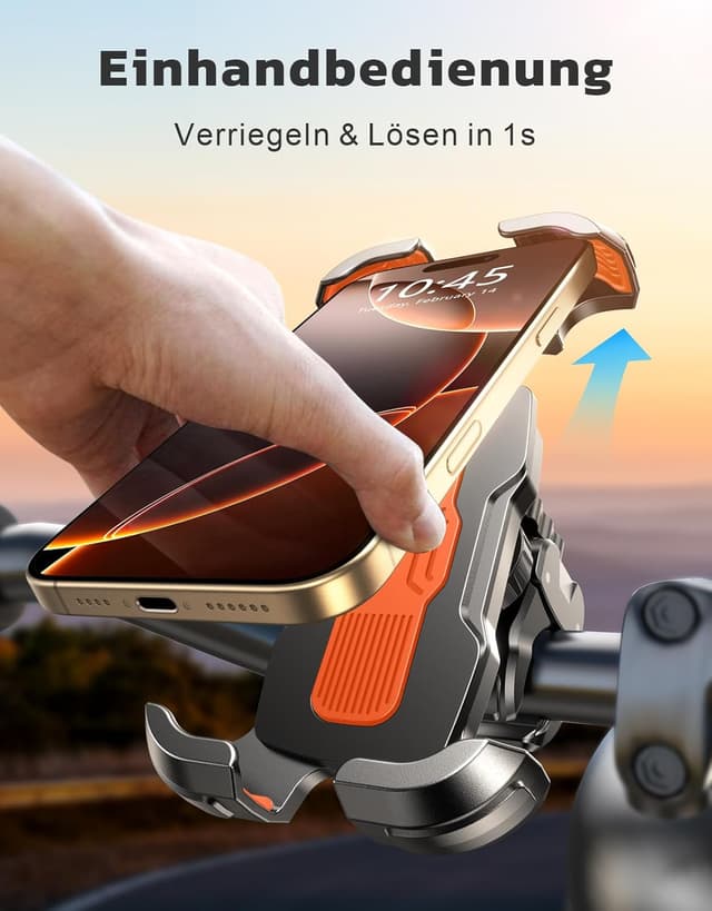 Detalle 2 de Rolgno Handyhalterung Fahrrad für 6,9 Zoll