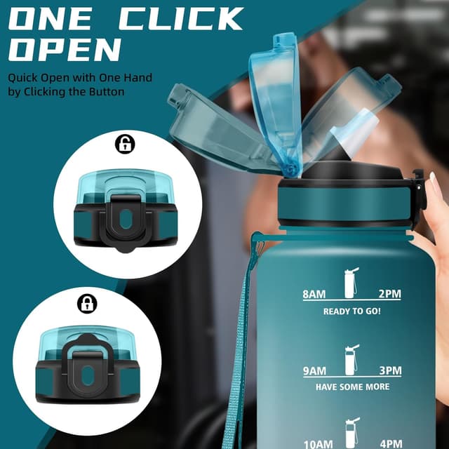 Thumbnail 1 de Botella Deportiva 1.5L Pruéba de Fugas con Pajita 💧