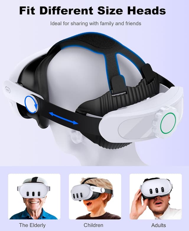 Detalle 2 de HELLCOOL Head Strap Replacement for Meta Quest 3S/3/2