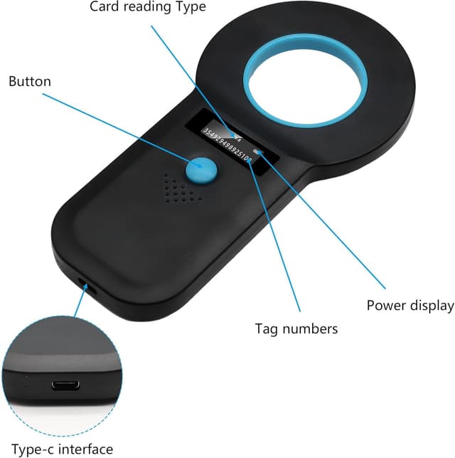 Detalle de Gbformat Bluetooth Lector Chip Mascotas OLED