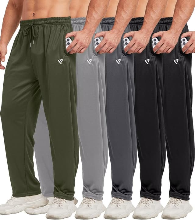 Thumbnail 6 de 5 Pack Mens Sweatpants Joggers with Zip Pockets