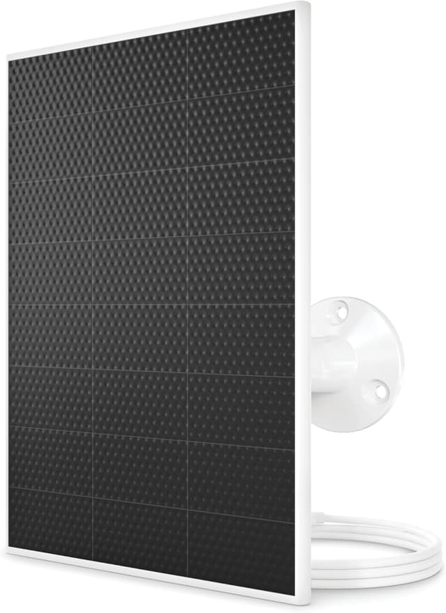 Detalle de Arlo Solar Panel Charger (White) — Arlo Certified Weather-Resistant Charger for Select Arlo Cameras & Floodlights