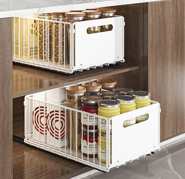 Detalle 2 de YunNasi Organizador de Gabinete Extraíble ☑️ 38x25x19 cm