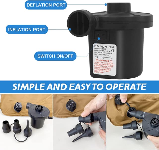 Thumbnail 2 de Jsdoin Electric Pump 50W for Inflatables 🏖