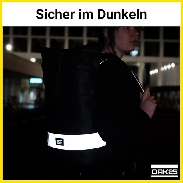 Thumbnail 2 de OAK25 Rucksack Rolltop reflektierend đ