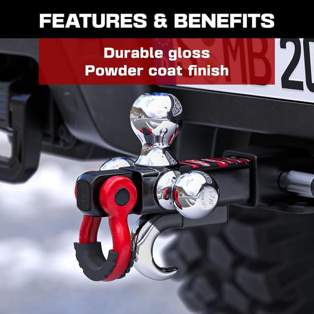 Detalle de Ayleid Tri-Ball Hitch Mount 2-in 🚚