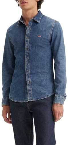 Detalle de Levi's Long-Sleeve Battery Housemark Slim Camisa XS