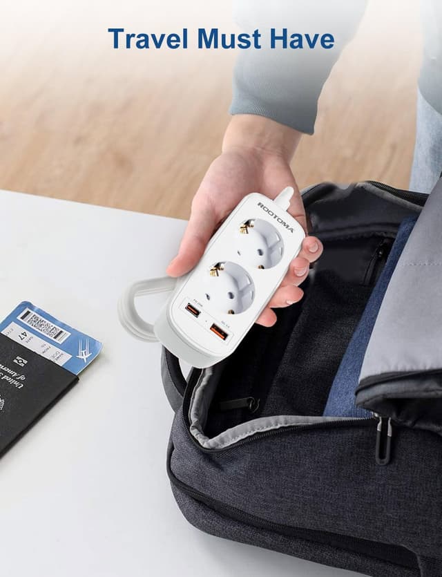 Thumbnail 5 de USA Adapter Steckdose 20W Reiseadapter 🔌