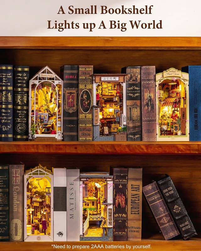 Thumbnail 5 de Rolife Book Nook Kit Sakura Wine Alley miniature diorama