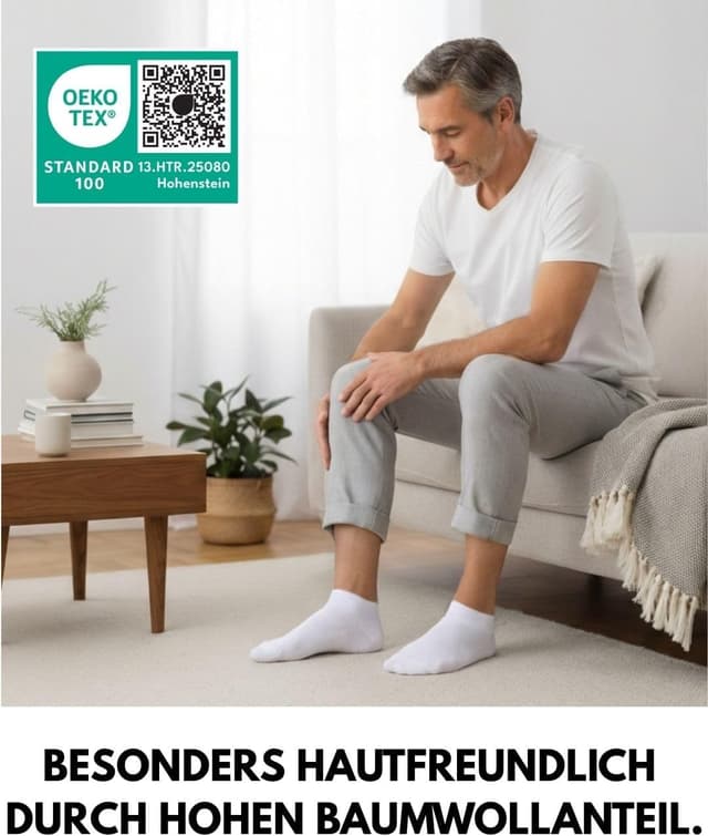 Thumbnail 6 de sockenkauf24 10 Paar Diabetiker Sneaker Socken ohne Gummibund & ohne Naht (Herren & Damen)
