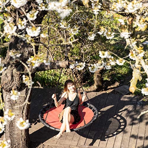 Thumbnail 4 de Relaxdays Columpio redondo jardín 120 cm azul