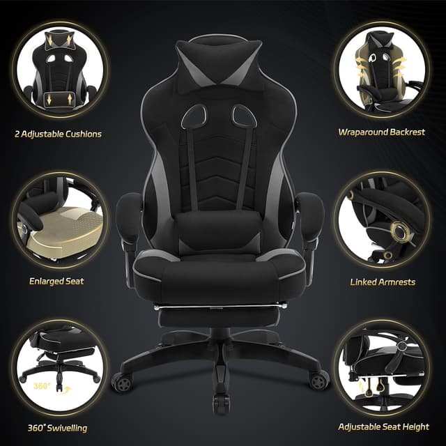 Thumbnail 3 de WOLTU Gaming Stuhl 150 kg Belastbarkeit