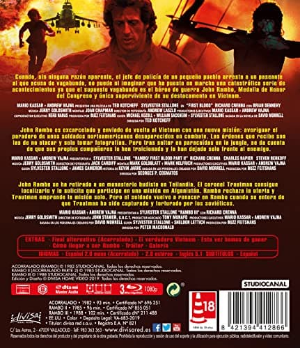 Thumbnail 1 de Divisa HV Rambo La Trilogía Blu-ray