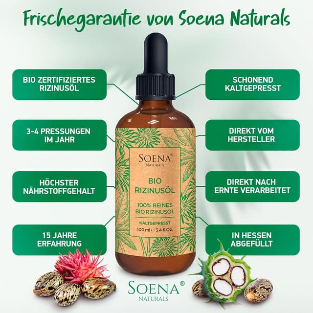 Thumbnail 6 de BIO RIZINUSÖL 100% REIN Kaltgepresst
