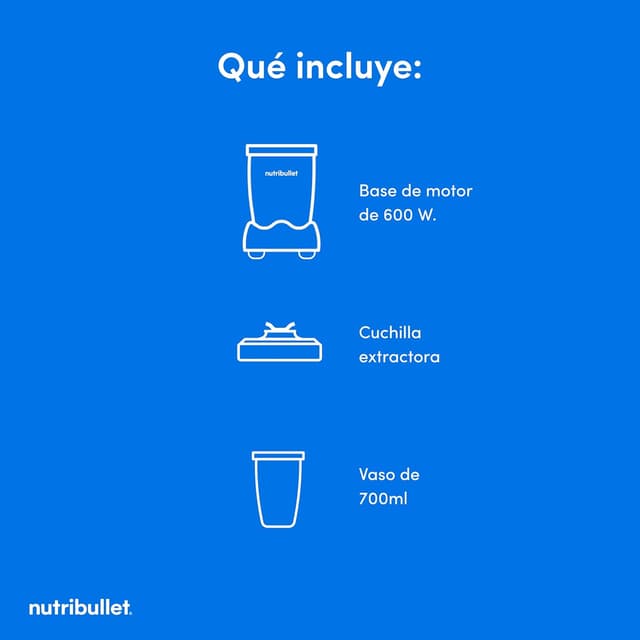 Thumbnail 7 de NutriBullet Original 600W, Batidora Personal y Multifuncción🧃