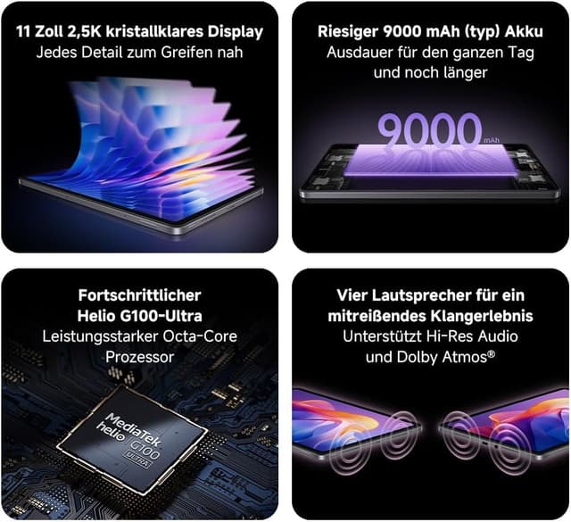 Detalle 2 de Xiaomi Redmi Pad 2 (8+256GB) Gray – 11" 2,5K-Display, 9000-mAh-Akku und Helio G100-Ultra