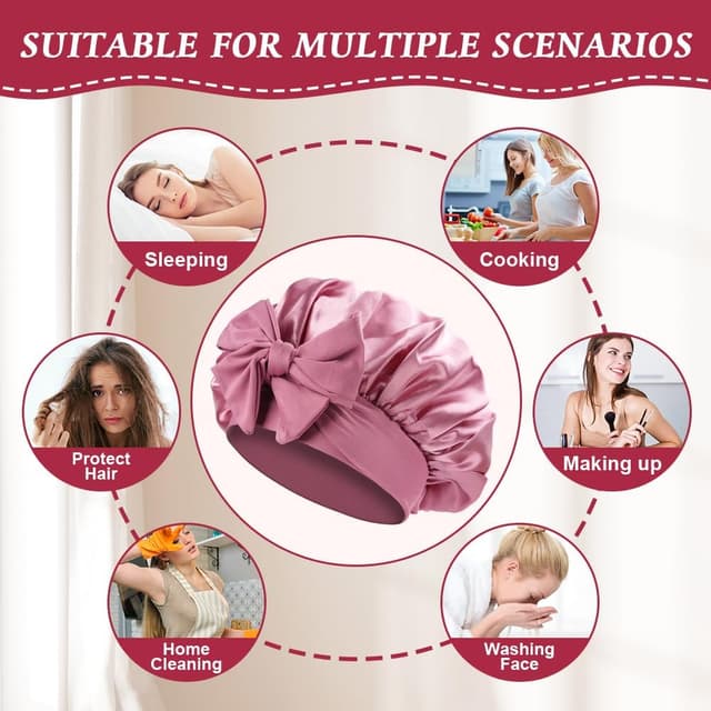 Thumbnail 6 de ACWOO Satin Bonnet 1pc night cap