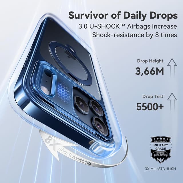 Detalle 2 de CASEKOO iPhone 17 Pro Hülle mit 360°