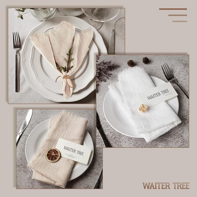 Thumbnail 6 de WAITER TREE Cloth Napkins 12pcs 48 x 48 cm