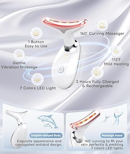 Detalle de 2025 Skin Tightening Face Massager with EMS 3 Modes