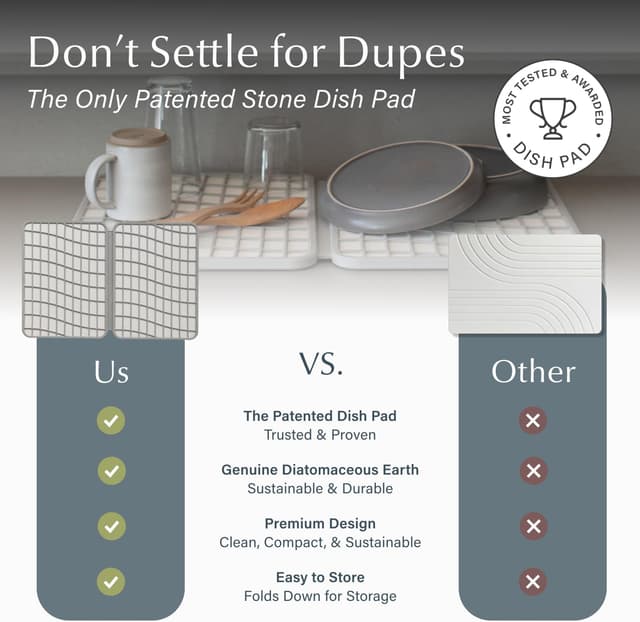 Thumbnail 5 de Dorai Home Large Dish Pad 24.6" quick-drying dish mat 🧽