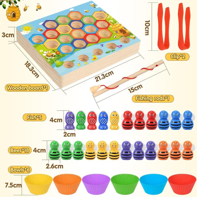 Thumbnail 6 de Ophy Juego de Pesca Magnético Juguete Montessori 🎲
