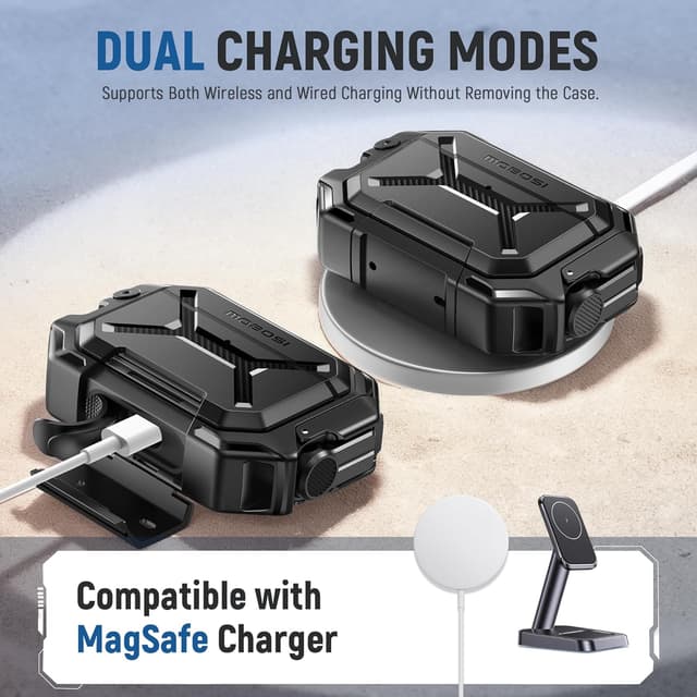 Detalle de MOBOSI AirPods Pro 3 waterproof case IP68