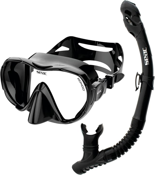 Detalle 2 de SEAC Set bis Rondò Dry: set snorkeling completo per adulti con maschera frameless e snorkel Dry Top