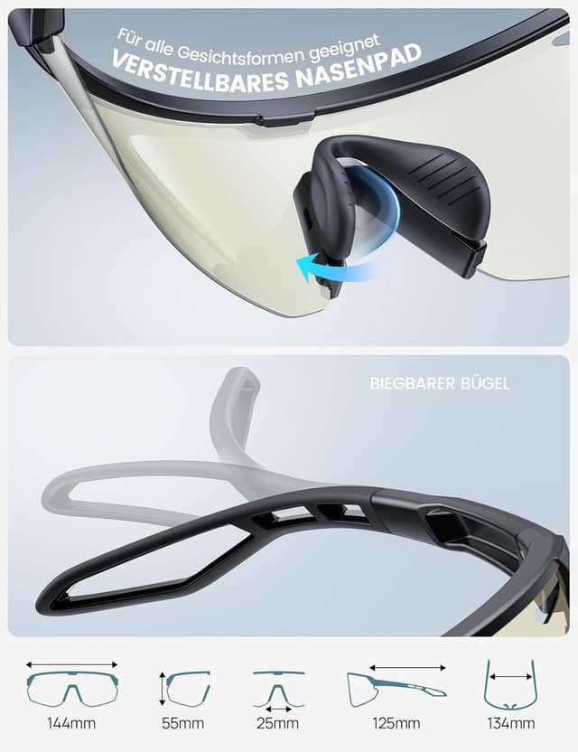 Thumbnail 5 de Lamicall Fahrradbrille Selbsttönend UV400