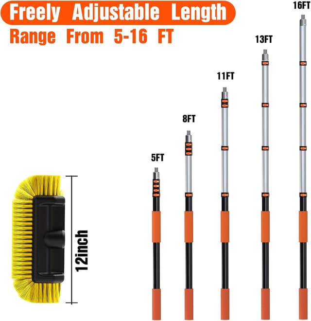 Thumbnail 3 de LAANPOLE 12FT Car Wash Brush with Long Handle