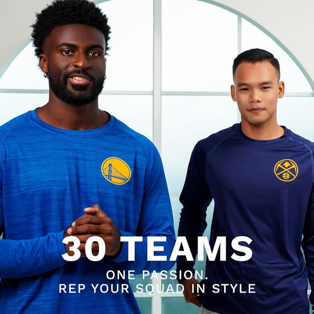 Detalle de Holloway NBA All-Pro Long Sleeve Tee (Moisture-Wicking Athletic Shirt) for Basketball Fans