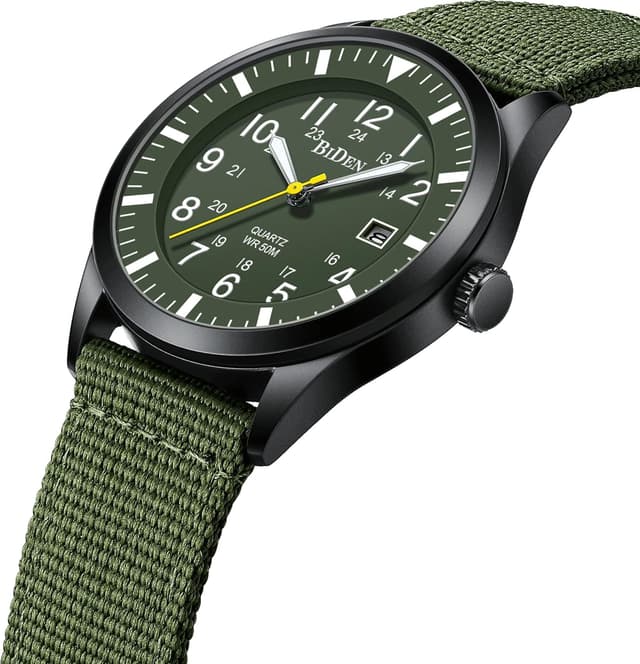 Detalle de HANPOSH Herren Militär-Uhr mit Datum