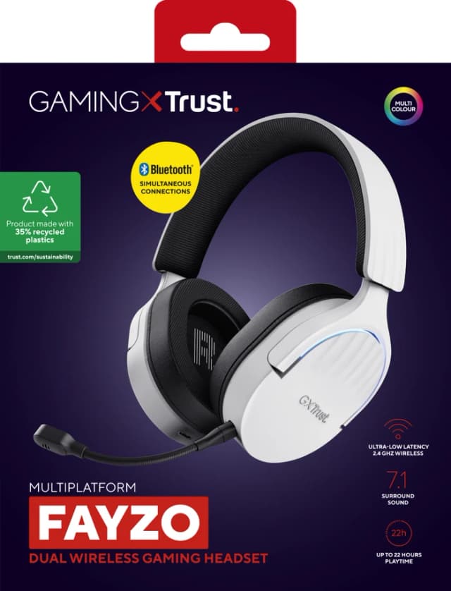 Thumbnail 13 de Trust Fayzo GXT491 kabelloses Headset (weiß) für PC oder PlayStation
